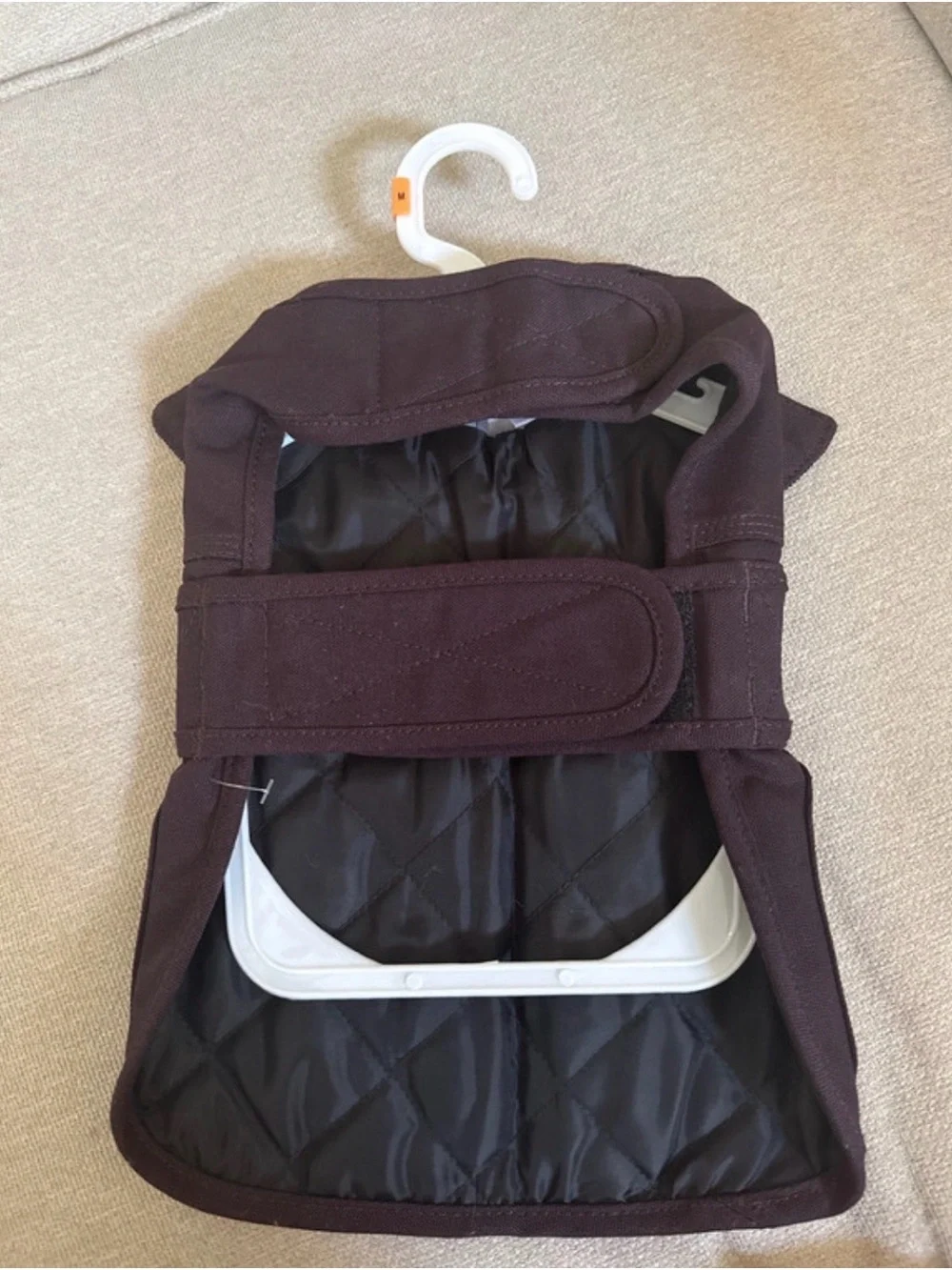 Carhartt Brown Dog Vest with Black Collar